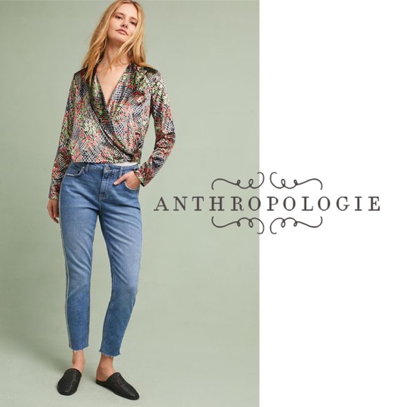Anthropologie Velvet Wrap top, 6 - Picture 3 of 9